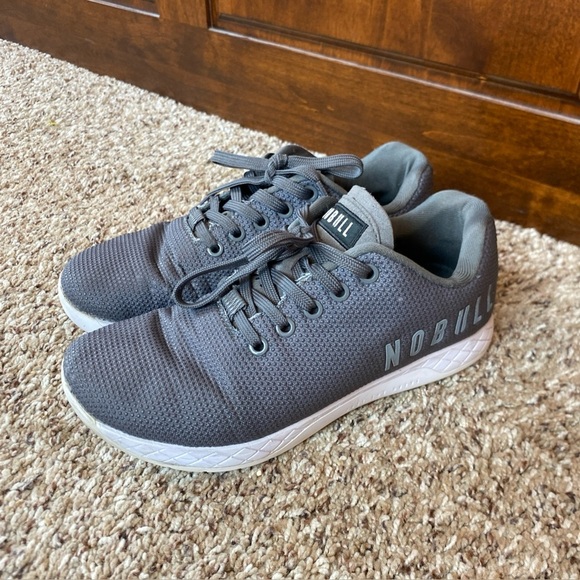 NOBULL Shoes - NoBull Grey Superfabric Trainer Athletic Shoes Lifting Mens 6.5 Women’s 8